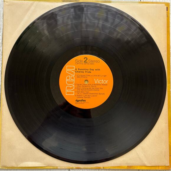 Vintage 1972 A Sunshiny Day with Charley Pride Vinyl Album RCA Stereo Records - Picture 6 of 7